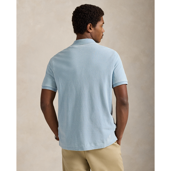 Light Indigo The Iconic Classic Fit Mesh Polo Polo Ralph Lauren 5