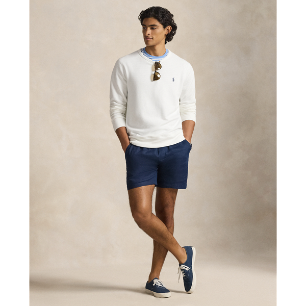 Sweat en molleton de coton &eacute;ponge Polo Ralph Lauren en Blanc 4