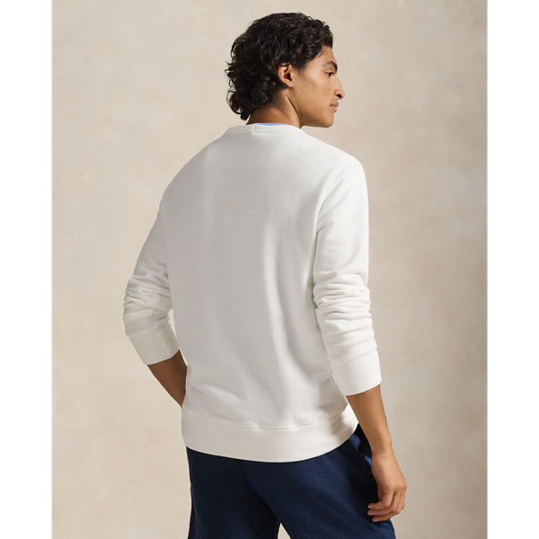 Sweat en molleton de coton &eacute;ponge Polo Ralph Lauren en Blanc 5