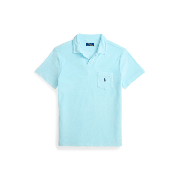 Soft Aqua Terry Polo Shirt Polo Ralph Lauren 2