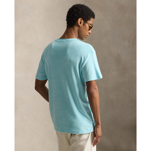 Soft Aqua Classic Fit Terry T-Shirt Polo Ralph Lauren 5