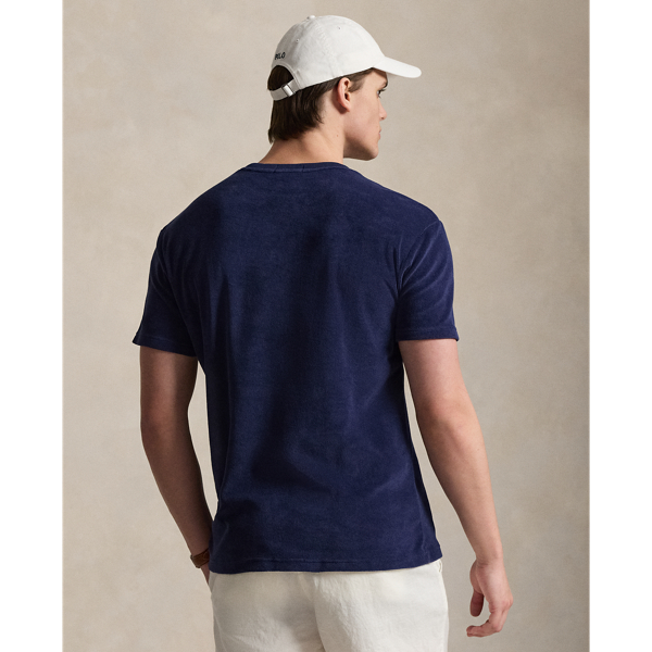 Camiseta de punto de rizo Classic Fit Polo Ralph Lauren en Azul marino Newport 5
