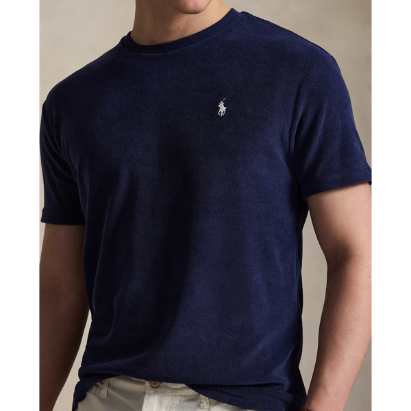 Camiseta de punto de rizo Classic Fit Polo Ralph Lauren en Azul marino Newport 6