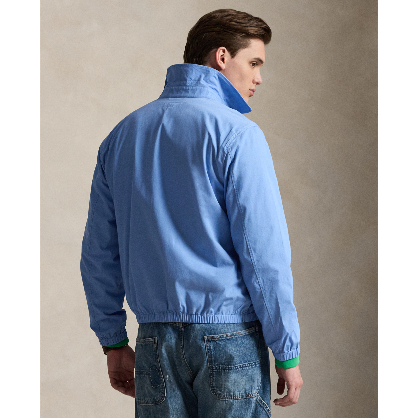 Мужская куртка Polo Ralph Lauren The Bayport Poplin, цвет: Синий — фото 2