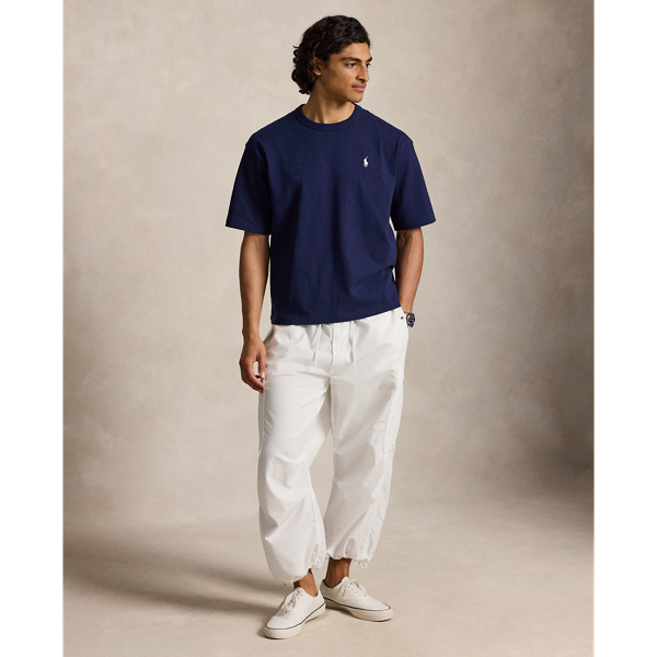 T-shirt &agrave; col rond en jersey Relaxed Fit Polo Ralph Lauren en Bleu marine Newport 4