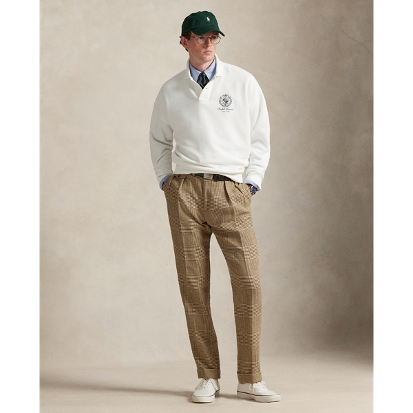 Sweat Relaxed Fit en molleton graphique Polo Ralph Lauren en Blanc 4