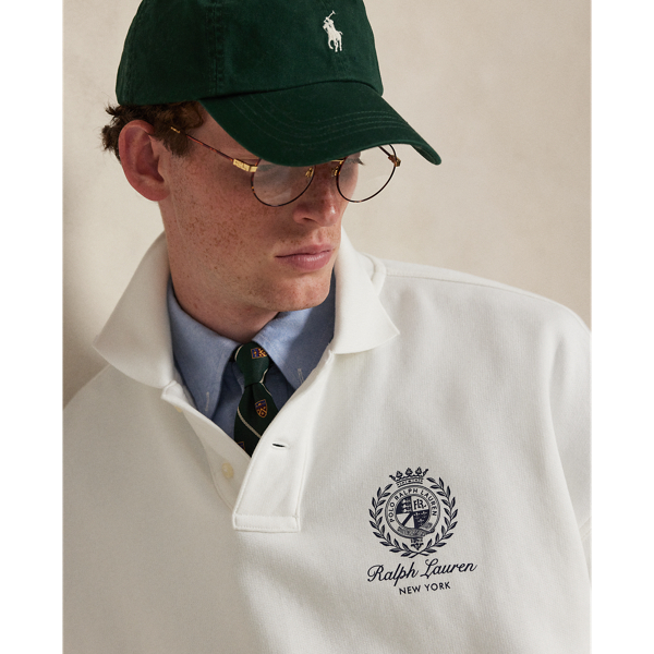 Sweat Relaxed Fit en molleton graphique Polo Ralph Lauren en Blanc 6