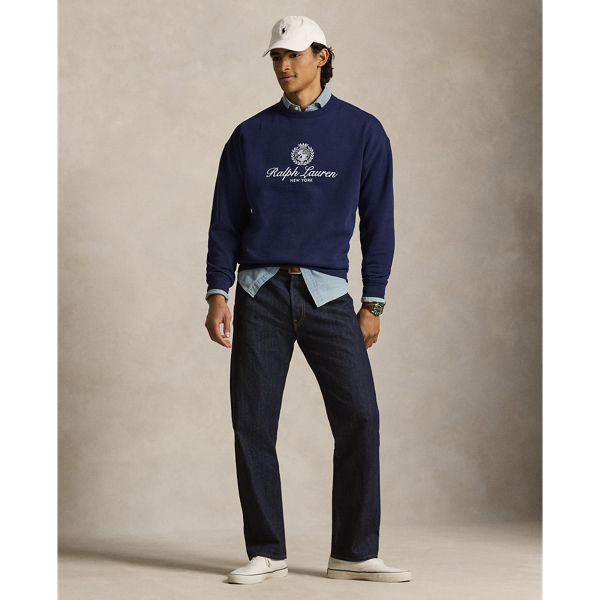 Sweat Relaxed Fit en molleton graphique Polo Ralph Lauren en Marine Newport 4