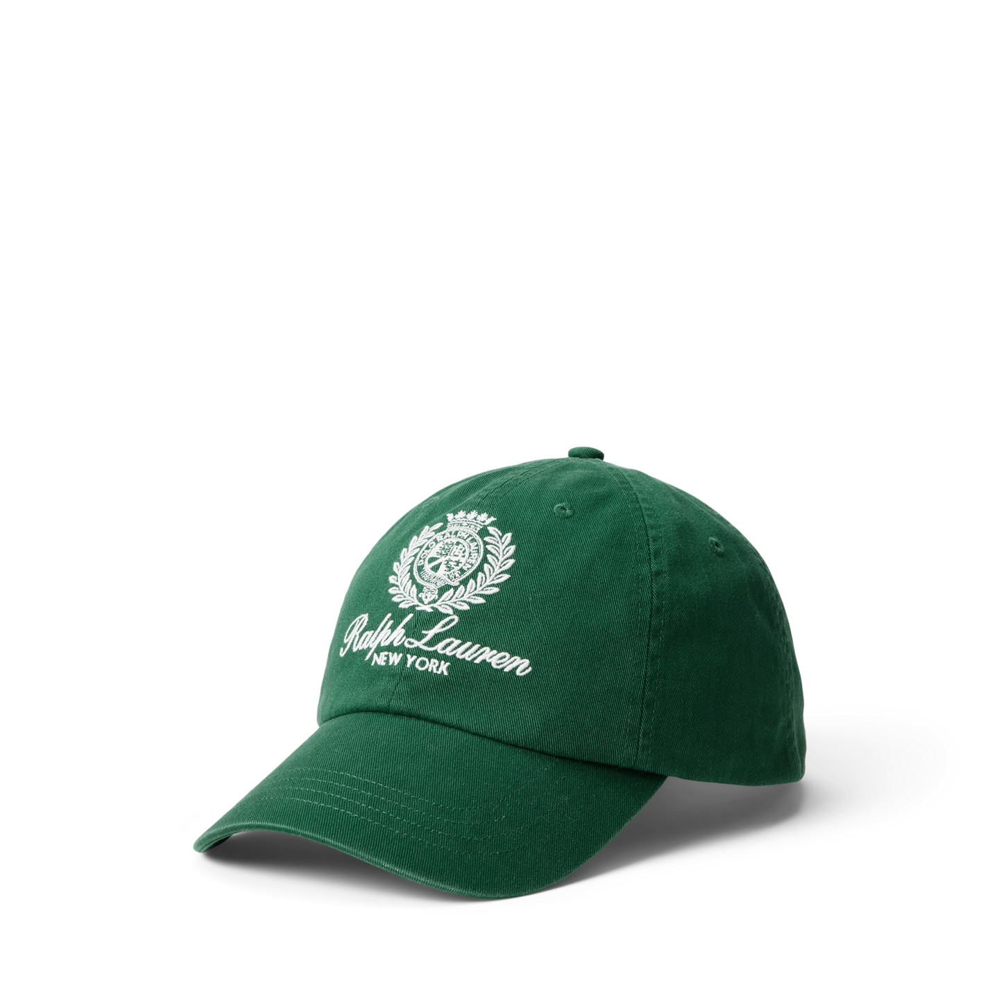 Мужская кепка Ralph Lauren Crest-Embroidered Twill Ball, цвет: Тёмно-зелёный — фото 4