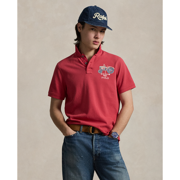 Classic-Fit Poloshirt mit Applikation