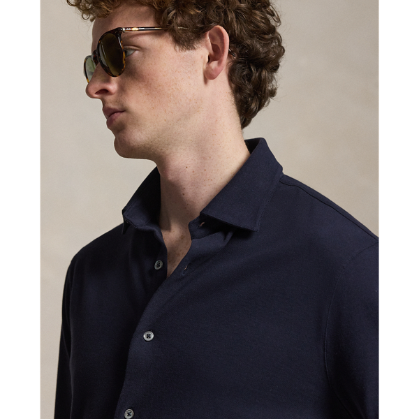 Hemd aus Micro-Piqu&eacute; Polo Ralph Lauren in RL-Navy 6