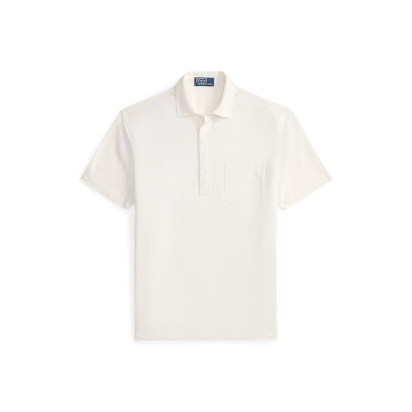 Deckwash White Standard Fit Linen Piqu&eacute; Polo Shirt Polo Ralph Lauren 2