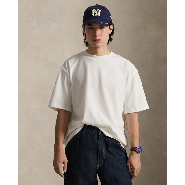 Relaxed Fit Sueded Jersey T-Shirt