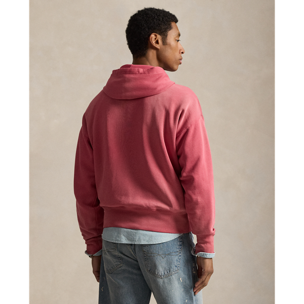 Sunrise Red Vintage Fit Fleece Hoodie Polo Ralph Lauren 5