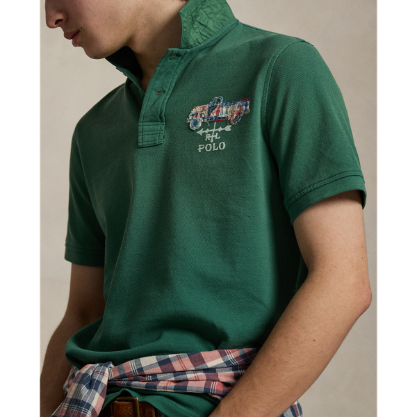 Classic-Fit Poloshirt mit Applikation Polo Ralph Lauren in Antikgr&uuml;n 6
