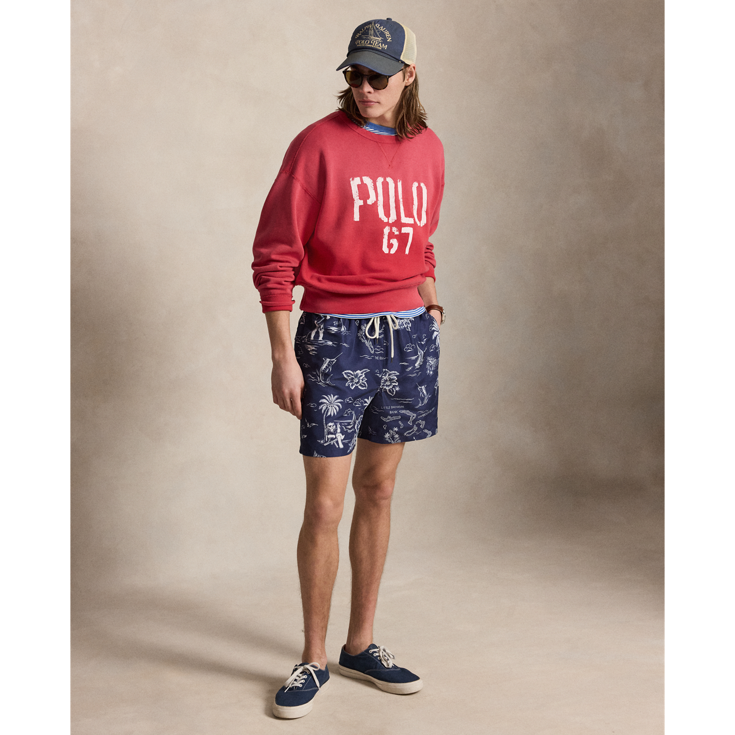 Мужские плавки-шорты Ralph Lauren Traveler Polo Bear 5.75 дюйма, цвет: Harbor Island Bear — фото 4