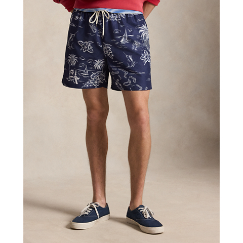 Ralph Lauren 5.75-Inch Traveler Polo Bear Swim Trunk