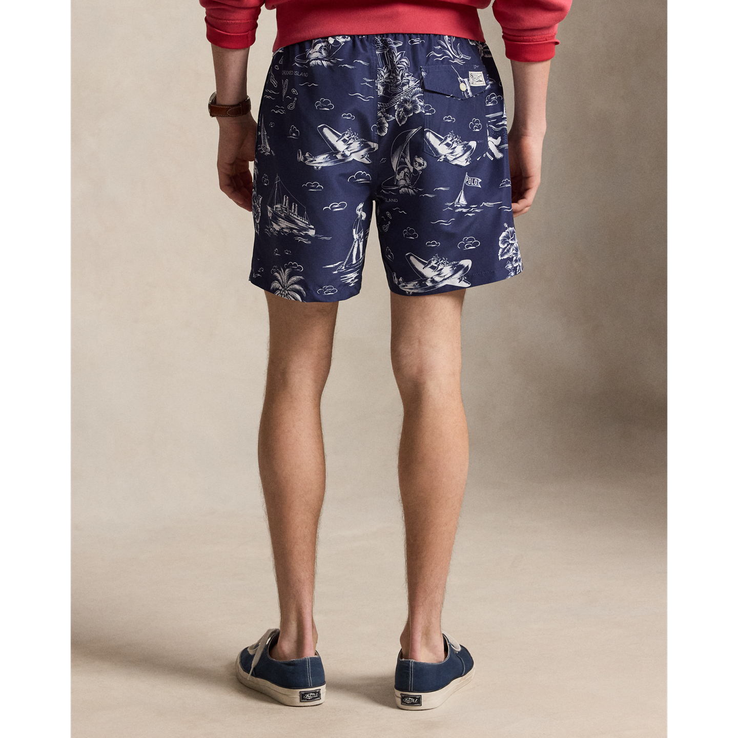 Мужские плавки-шорты Ralph Lauren Traveler Polo Bear 5.75 дюйма, цвет: Harbor Island Bear — фото 2