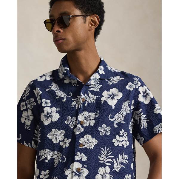 Classic-Fit&nbsp;Freizeit-Kurzarmhemd Polo Ralph Lauren in Jaguar/Tropenmuster 5