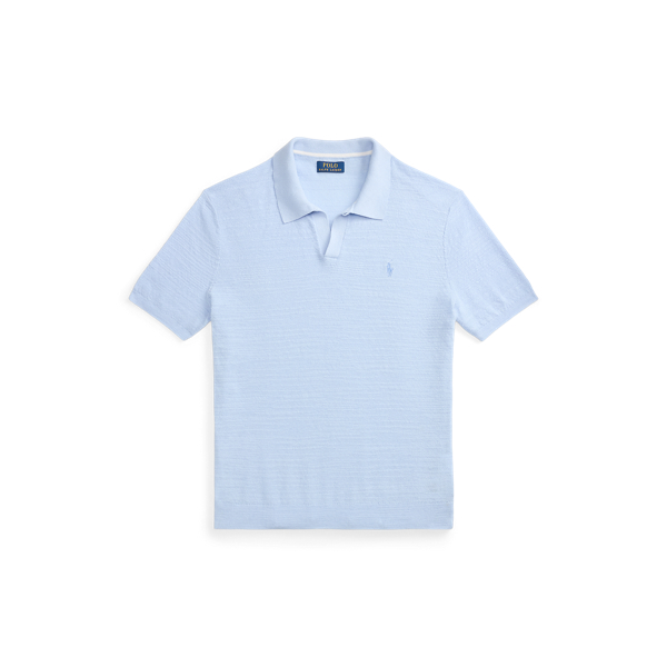 Textured Cotton-Linen Polo Shirt for Men | Ralph Lauren® GP