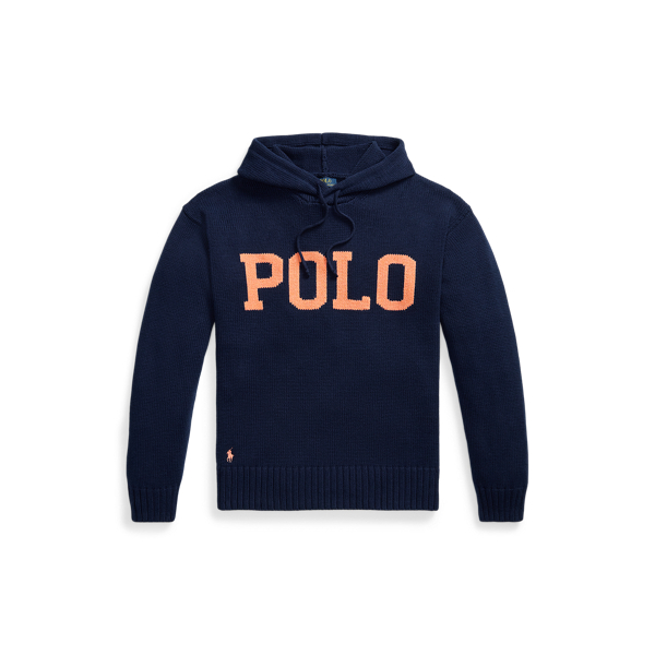 Pull à capuche et logo en coton