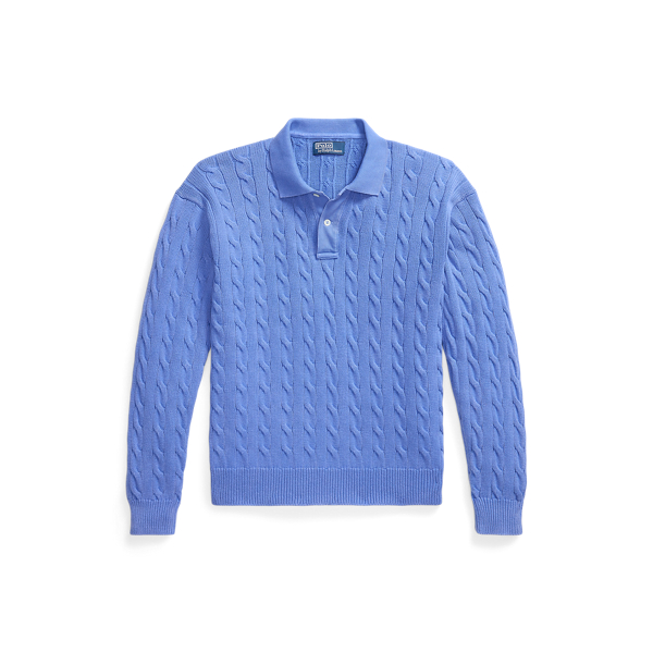 Relaxed Fit Cable-Knit Cotton Jumper