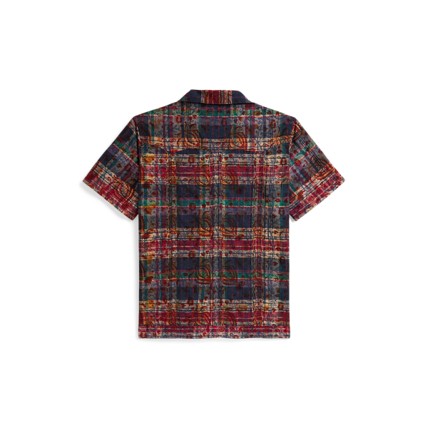 Blue Pink Woodblock Classic Fit Madras Workshirt Polo Ralph Lauren 2