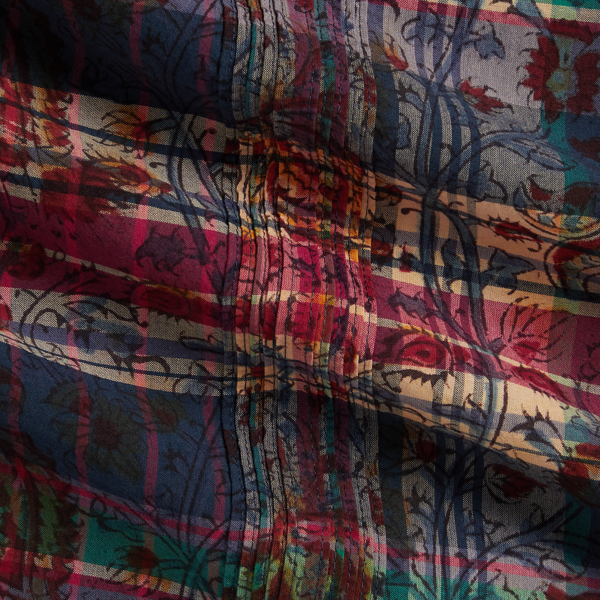 Blue Pink Woodblock Classic Fit Madras Workshirt Polo Ralph Lauren 3