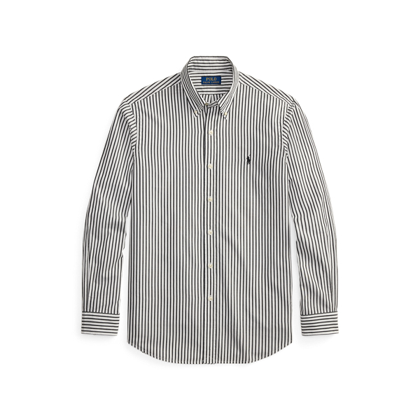 White Polo Black Classic Fit Striped Broadcloth Shirt Polo Ralph Lauren 2