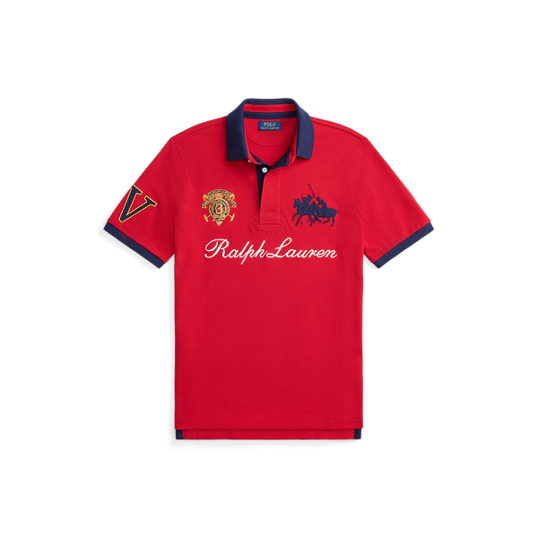Classic Fit Crest Mesh Polo Shirt