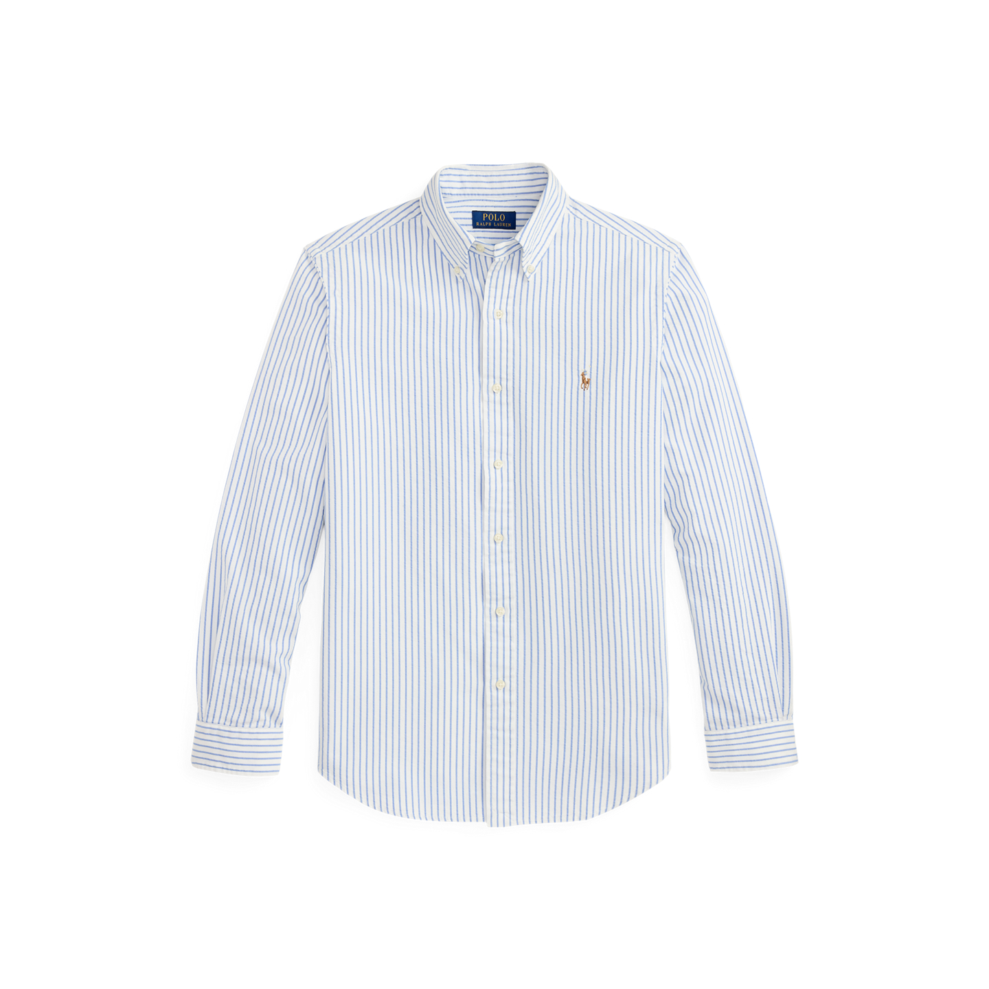Polo Ralph Lauren Рубашки Ralph Lauren Classic Fit Seersucker Oxford, цвет: Белый / Синий — фото 5