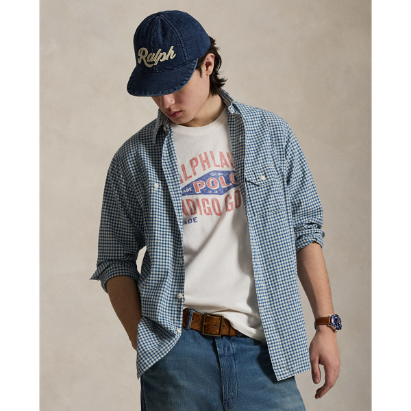 Classic Fit Indigo Gingham Workshirt