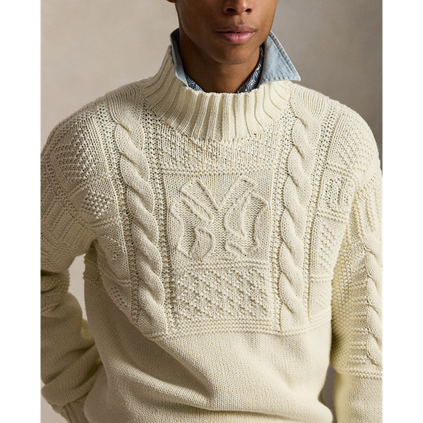 Pullover Polo Ralph Lauren Yankees Polo Ralph Lauren in Antikcreme 8