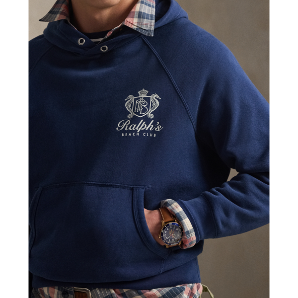 Dark Cobalt Vintage Fit Fleece Graphic Hoodie Polo Ralph Lauren 6