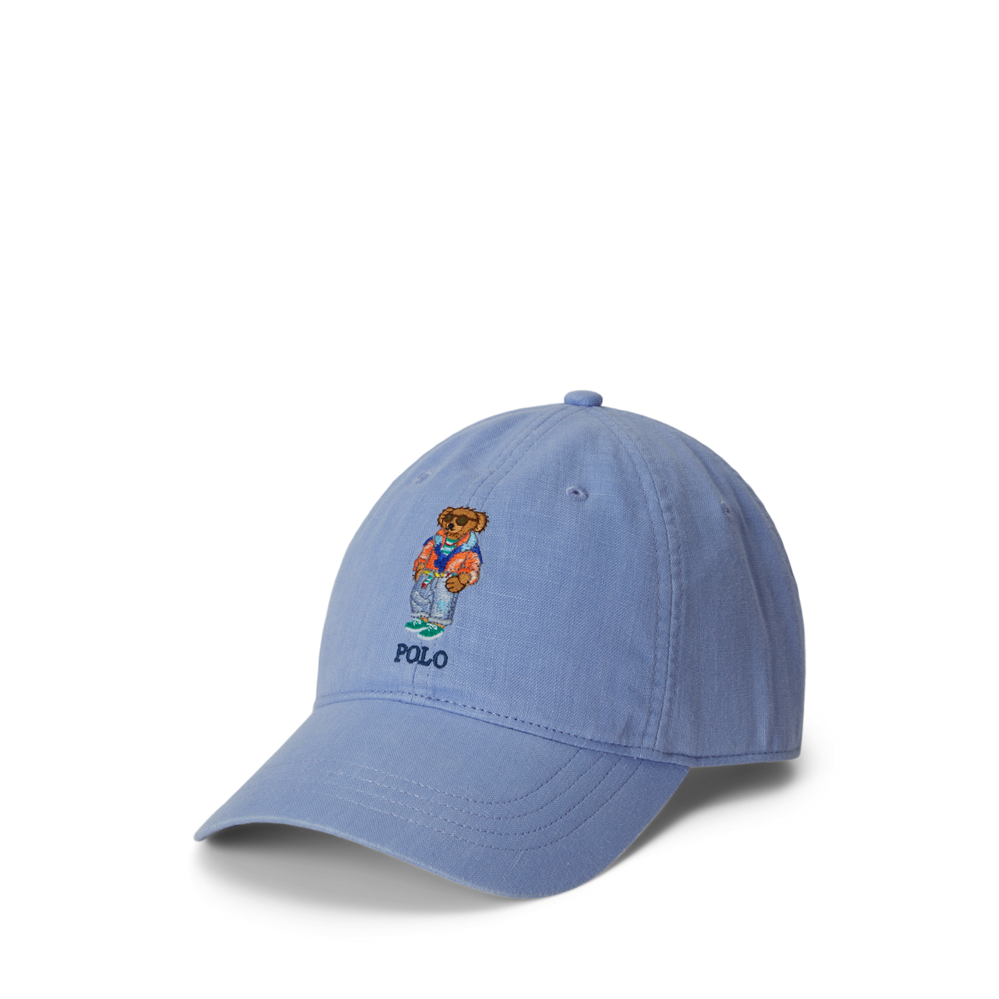 Мужская кепка Ralph Lauren Polo Bear Linen Ball, цвет: Синий — фото 3