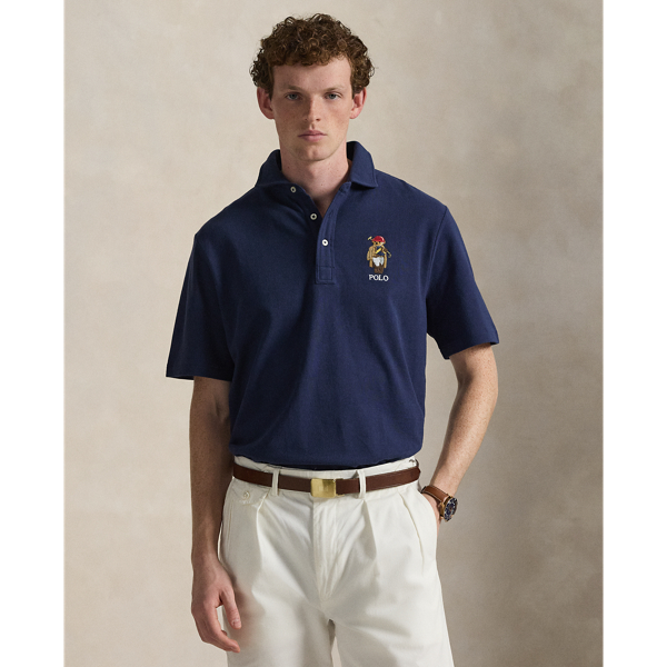 Classic Fit Polo Bear Mesh Polo Shirt