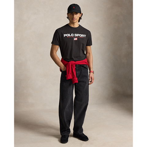 Мужские футболки Ralph Lauren Classic Fit Polo Sport Jersey T-Shirt