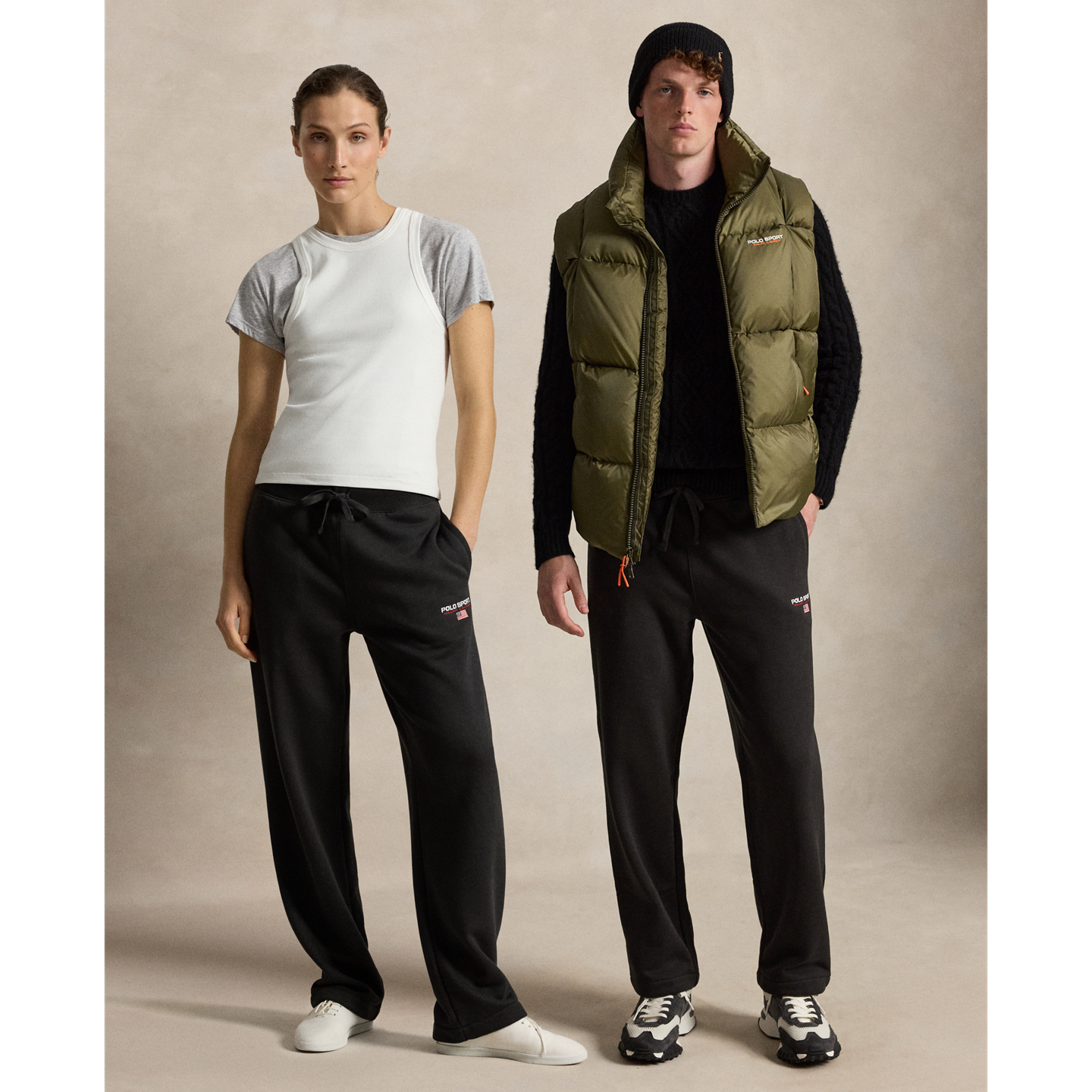 Мужские флисовые спортивные брюки Ralph Lauren Polo Sport, цвет: Чёрный — фото 7