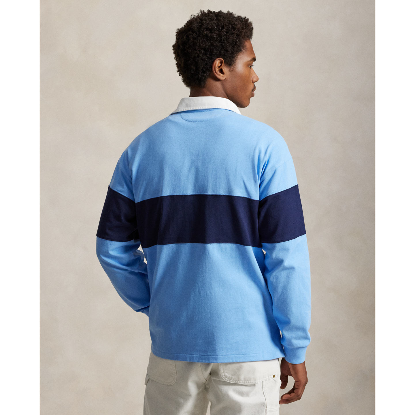 Мужская рубашка Ralph Lauren Big Fit Polo Sport Rugby, цвет: Синий / Тёмно-синий — фото 2