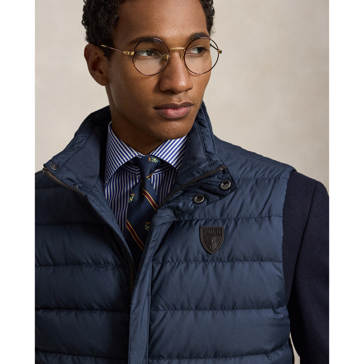 Мужской жилет Ralph Lauren The Mayhew Matte Down, цвет: Тёмно-синий — фото 3