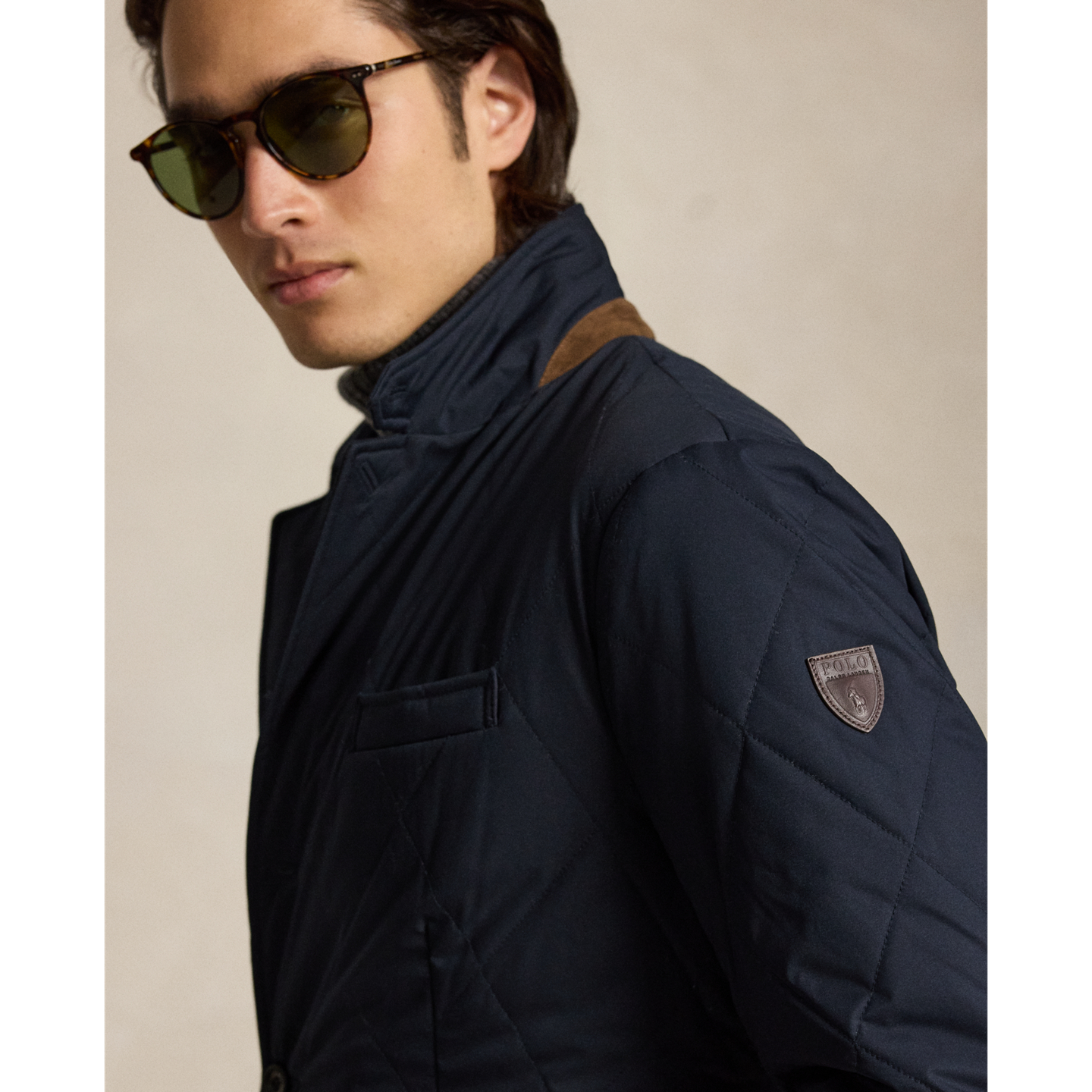 Мужской пиджак Polo Ralph Lauren The Beaton Quilted Sport Coat, цвет: Тёмно-синий — фото 3
