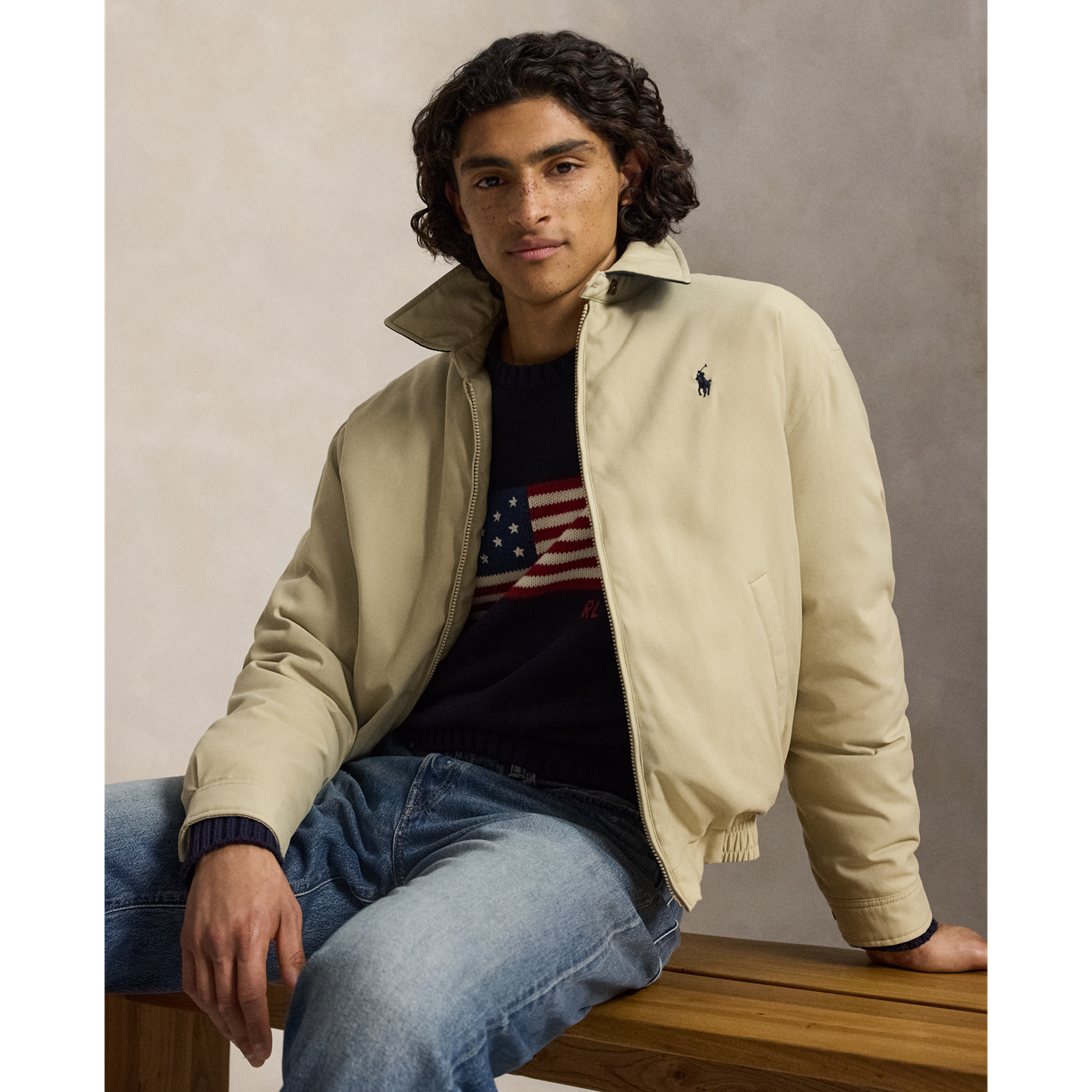 Мужская куртка Ralph Lauren Down Jacket, цвет: Хаки — фото 6