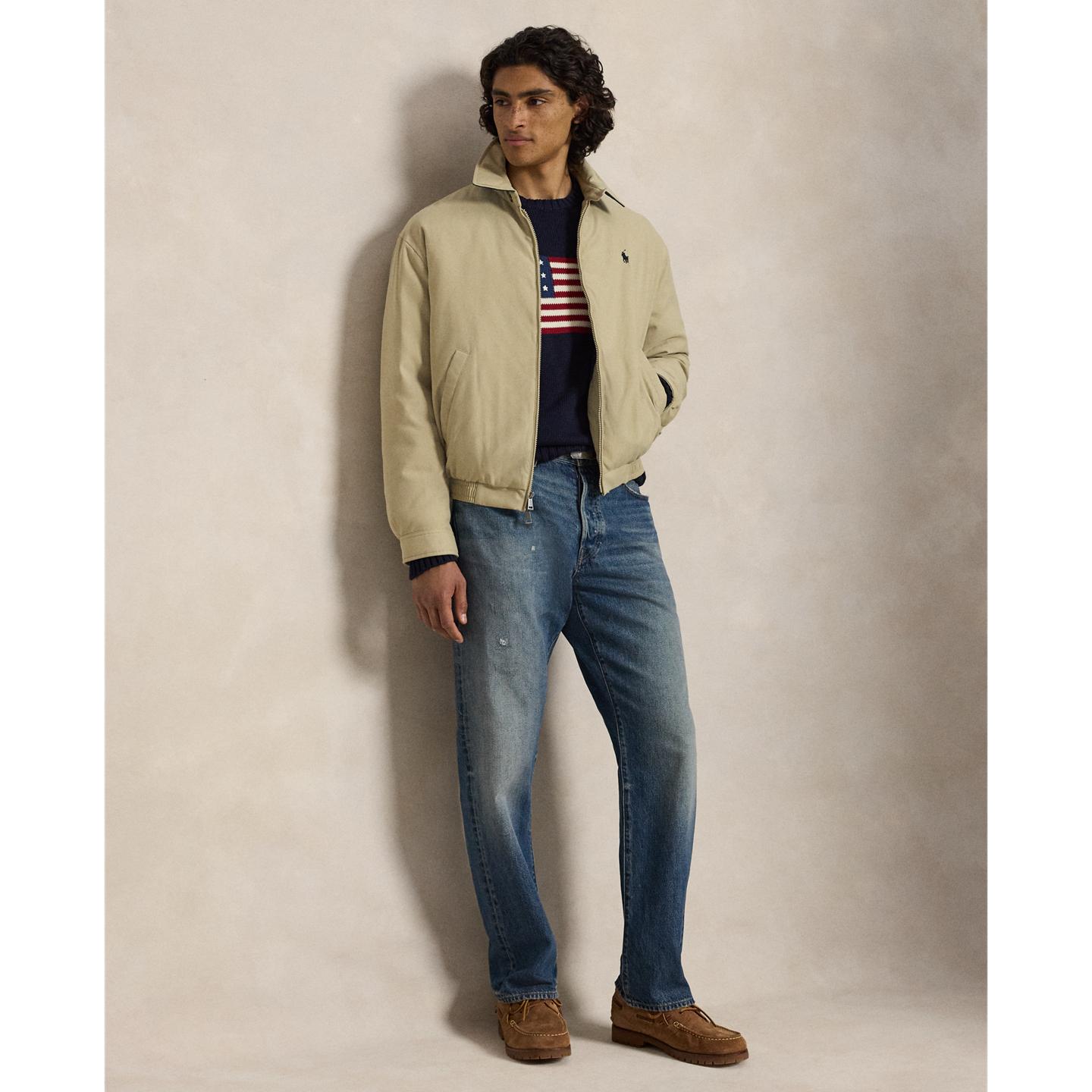Мужская куртка Ralph Lauren Down Jacket, цвет: Хаки — фото 1