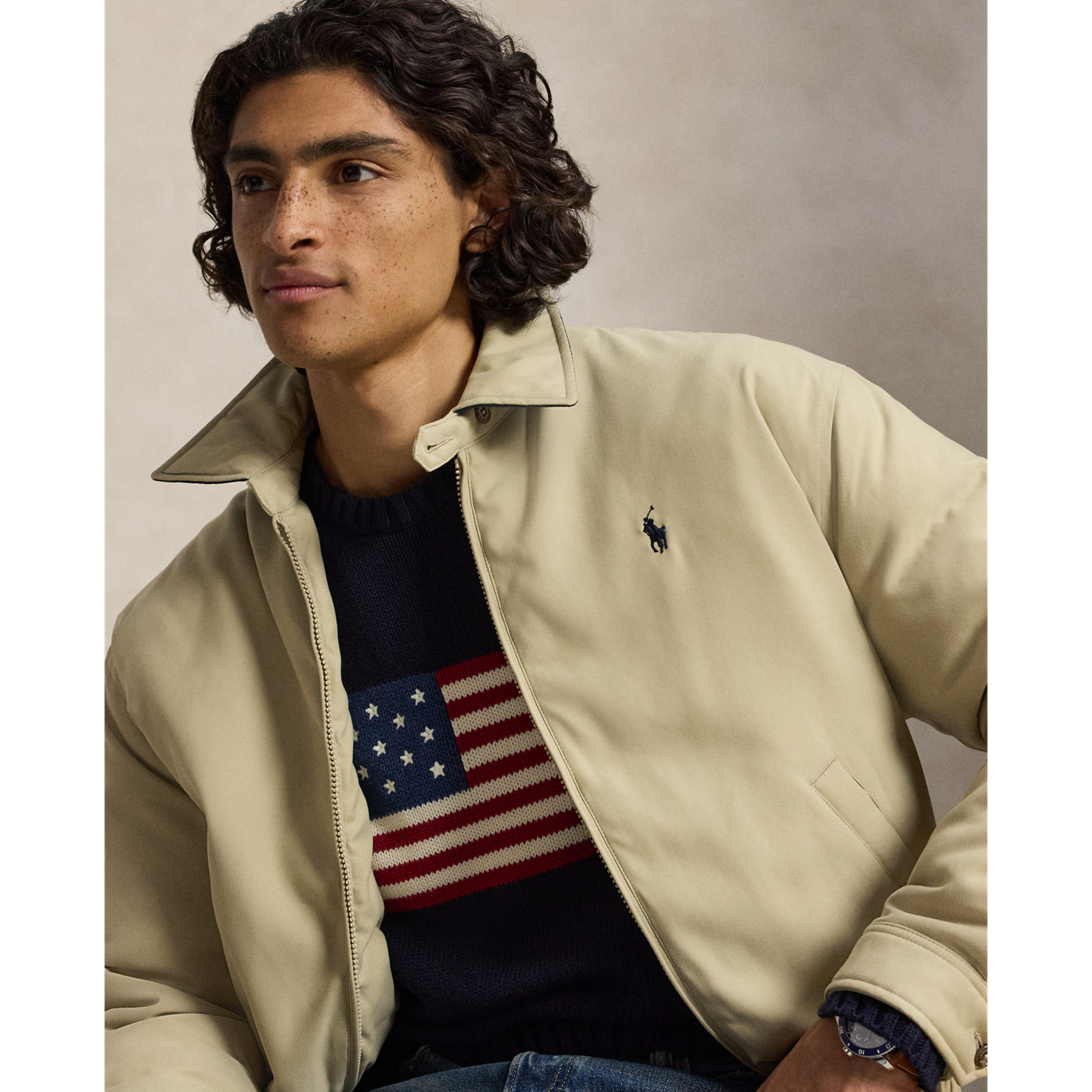 Мужская куртка Ralph Lauren Down Jacket, цвет: Хаки — фото 3