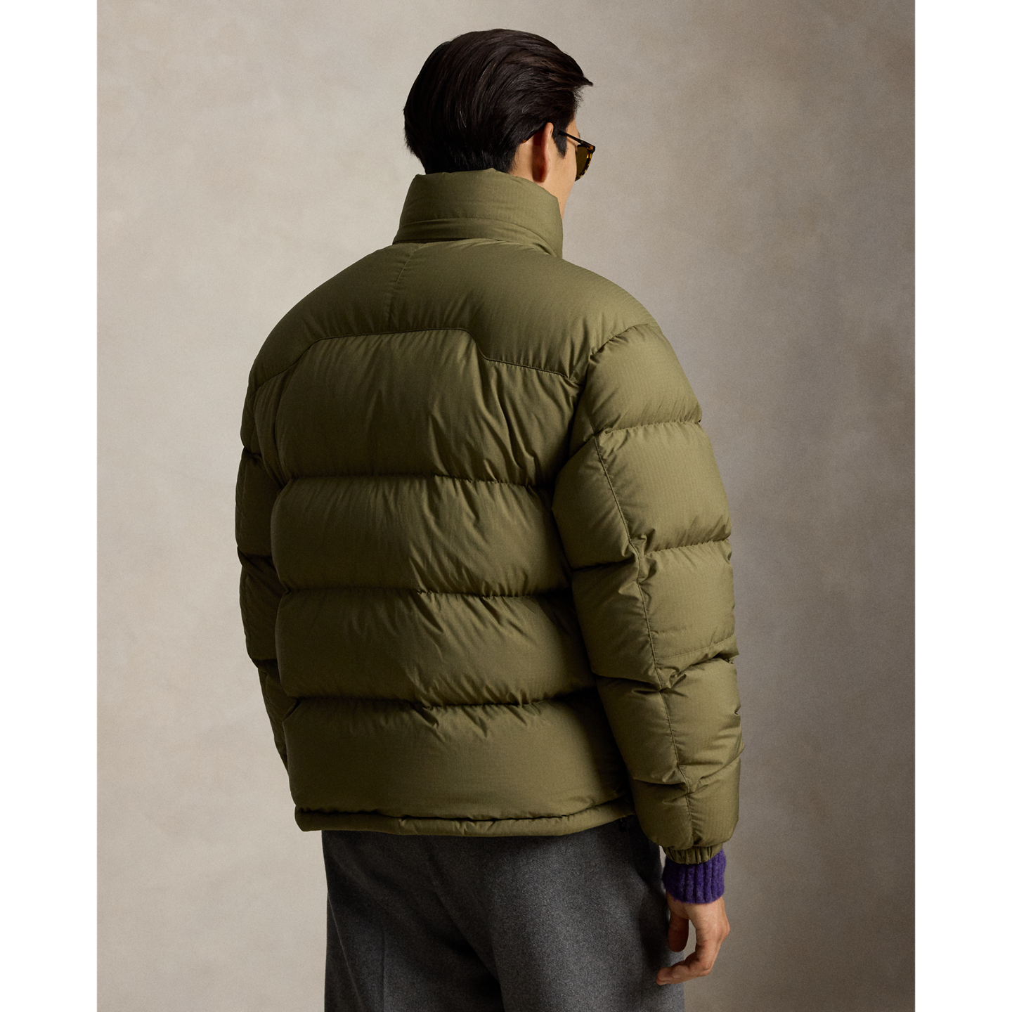 Мужская куртка Ralph Lauren The Gorham Relaxed Fit Down, цвет: Оливковый — фото 2