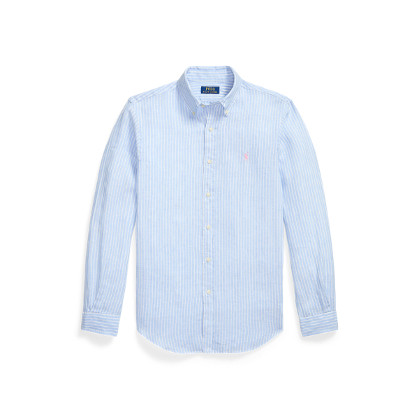 Custom Fit Striped Linen Shirt