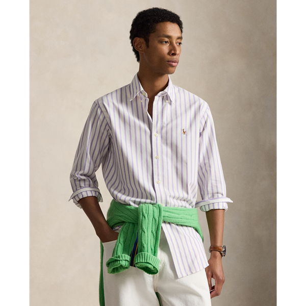 Custom Fit Striped Oxford Shirt