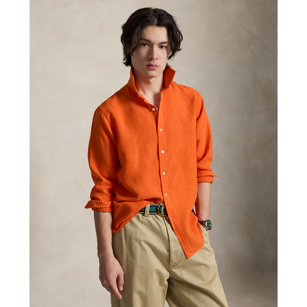 Custom Fit Slub Linen Shirt