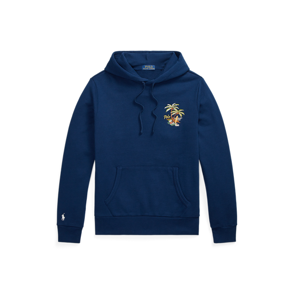 Embroidered Loopback Fleece Hoodie
