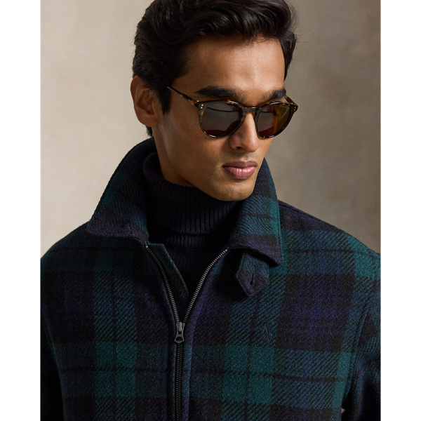 Casaco Langdon em tweed xadrez